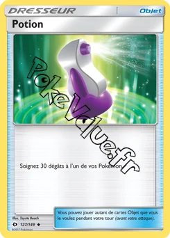 Carte Pokémon Potion n°127 de la série Soleil et Lune