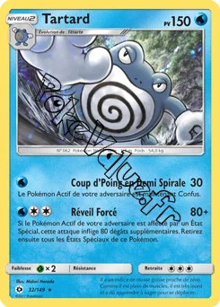 Carte Pokémon Tartard  n°32 de la série Soleil et Lune