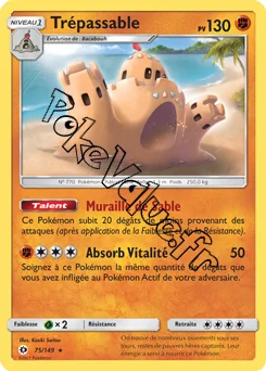 Carte Pokémon Trépassable n°75 de la série Soleil et Lune