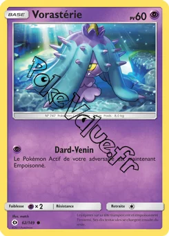 Carte Pokémon Vorastérie n°62 de la série Soleil et Lune