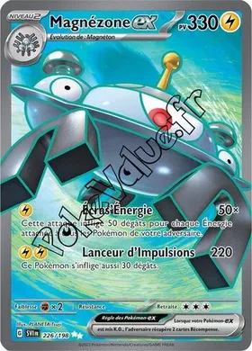 Carte Pokémon Magnézone ex  n°226 de la série Écarlate et Violet