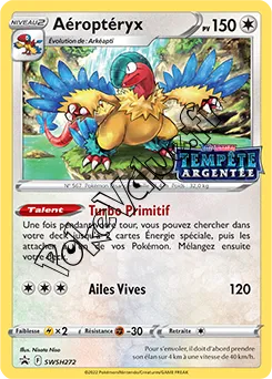 Carte Pokémon Aéroptéryx  n°272 de la série Promo SWSH