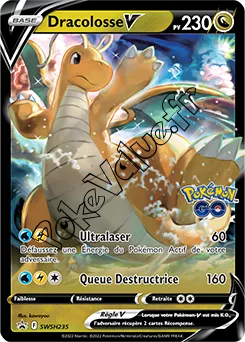 Carte Pokémon Dracolosse V  n°235 de la série Promo SWSH
