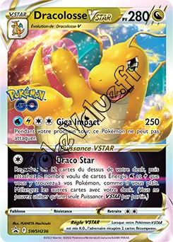 Carte Pokémon Dracolosse VSTAR  n°236 de la série Promo SWSH