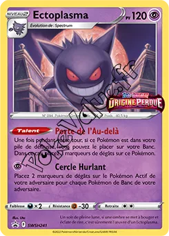 Carte Pokémon Ectoplasma  n°241 de la série Promo SWSH