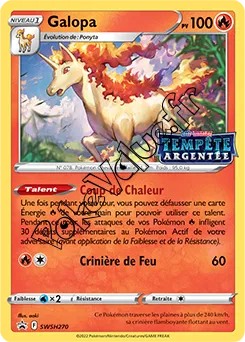 Carte Pokémon Galopa  n°270 de la série Promo SWSH