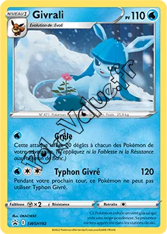Carte Pokémon Givrali  n°192 de la série Promo SWSH