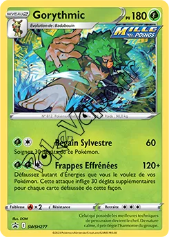 Carte Pokémon Gorythmic  n°277 de la série Promo SWSH