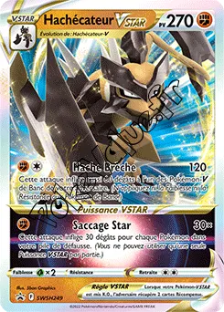 Carte Pokémon Hachécateur VSTAR  n°249 de la série Promo SWSH