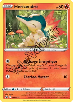 Carte Pokémon Héricendre  n°221 de la série Promo SWSH