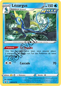 Carte Pokémon Lézargus  n°279 de la série Promo SWSH