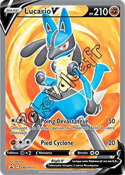 Carte Pokémon Lucario V  n°213 de la série Promo SWSH