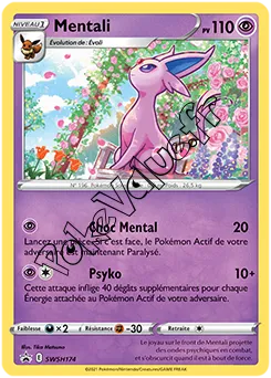 Carte Pokémon Mentali  n°174 de la série Promo SWSH