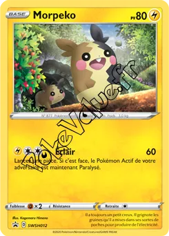 Carte Pokémon Morpeko  n°012 de la série Promo SWSH