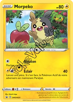 Carte Pokémon Morpeko  n°031 de la série Promo SWSH