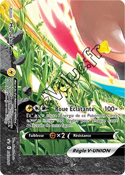 Carte Pokémon Morpeko V UNION En bas à gauche n°217 de la série Promo SWSH