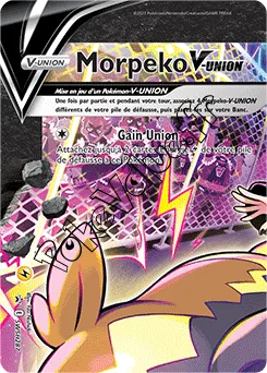 Carte Pokémon Morpeko V UNION n°287 de la série Promo SWSH