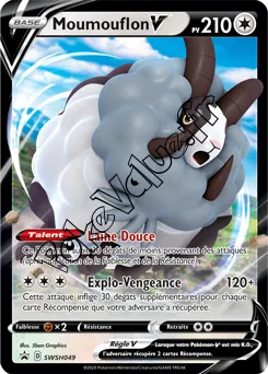 Carte Pokémon Moumouflon V  n°049 de la série Promo SWSH