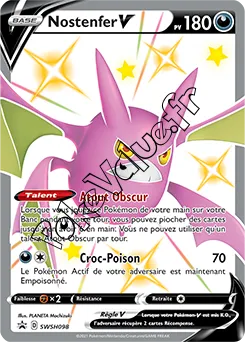 Carte Pokémon Nostenfer V  n°098 de la série Promo SWSH