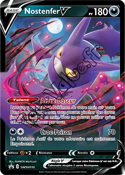 Carte Pokémon Nostenfer V  n°110 de la série Promo SWSH