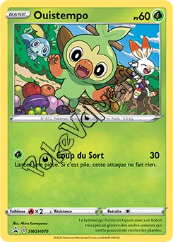 Carte Pokémon Ouistempo n°070 de la série Promo SWSH