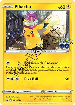 Carte Pokémon Pikachu  n°234 de la série Promo SWSH