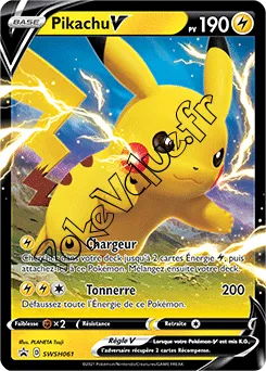Carte Pokémon Pikachu V  n°061 de la série Promo SWSH