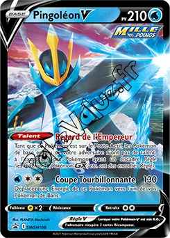Carte Pokémon Pingoléon V  n°108 de la série Promo SWSH