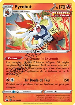 Carte Pokémon Pyrobut  n°278 de la série Promo SWSH
