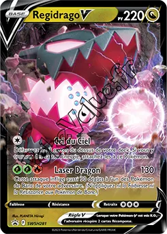 Carte Pokémon Regidrago V  n°281 de la série Promo SWSH