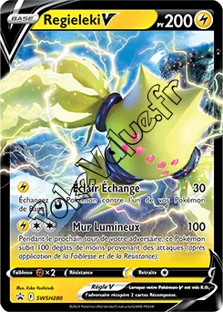 Carte Pokémon Regieleki V  n°280 de la série Promo SWSH