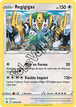 Carte Pokémon Regigigas  n°247 de la série Promo SWSH