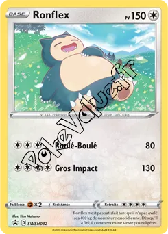 Carte Pokémon Ronflex  n°032 de la série Promo SWSH