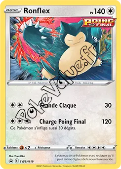 Carte Pokémon Ronflex n°119 de la série Promo SWSH