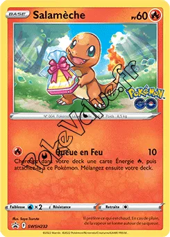Carte Pokémon Salamèche  n°232 de la série Promo SWSH