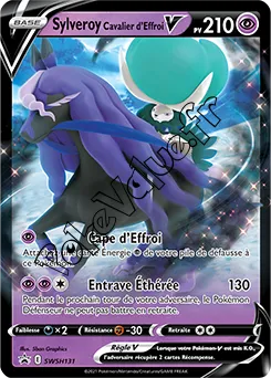 Carte Pokémon Sylveroy Cavalier d’Effroi V n°131 de la série Promo SWSH