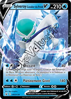 Carte Pokémon Sylveroy Cavalier du Froid V n°130 de la série Promo SWSH