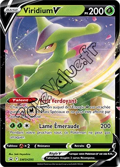 Carte Pokémon Viridium V  n°295 de la série Promo SWSH