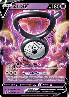 Carte Pokémon Zarbi V  n°300 de la série Promo SWSH