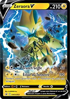 Carte Pokémon Zeraora V  n°263 de la série Promo SWSH