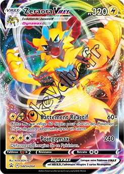 Carte Pokémon Zeraora VMAX  n°264 de la série Promo SWSH