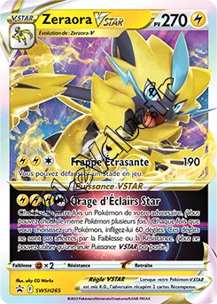 Carte Pokémon Zeraora VSTAR  n°265 de la série Promo SWSH
