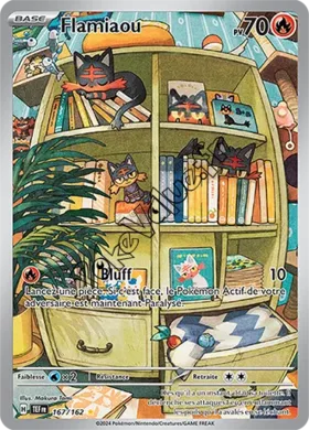 Carte Pokémon Flamiaou n°167 de la série Forces Temporelles