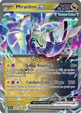 Carte Pokémon Miraidon ex  n°122 de la série Forces Temporelles