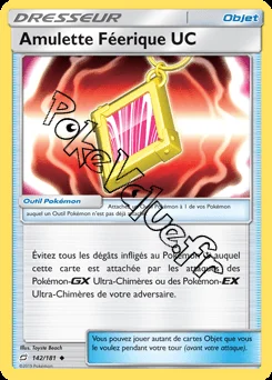 Carte Pokémon Amulette Féerique UC n°142 de la série Duo de Choc