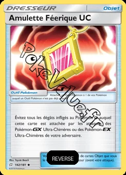 Carte Pokémon Amulette Féerique UC Reverse n°142 de la série Duo de Choc