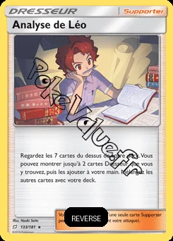 Carte Pokémon Analyse de Léo Reverse n°133 de la série Duo de Choc