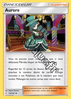 Carte Pokémon Aurore n°149 de la série Duo de Choc