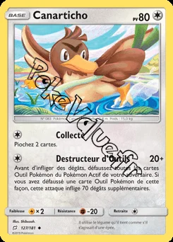 Carte Pokémon Canarticho n°127 de la série Duo de Choc