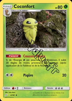 Carte Pokémon Coconfort n°4 de la série Duo de Choc